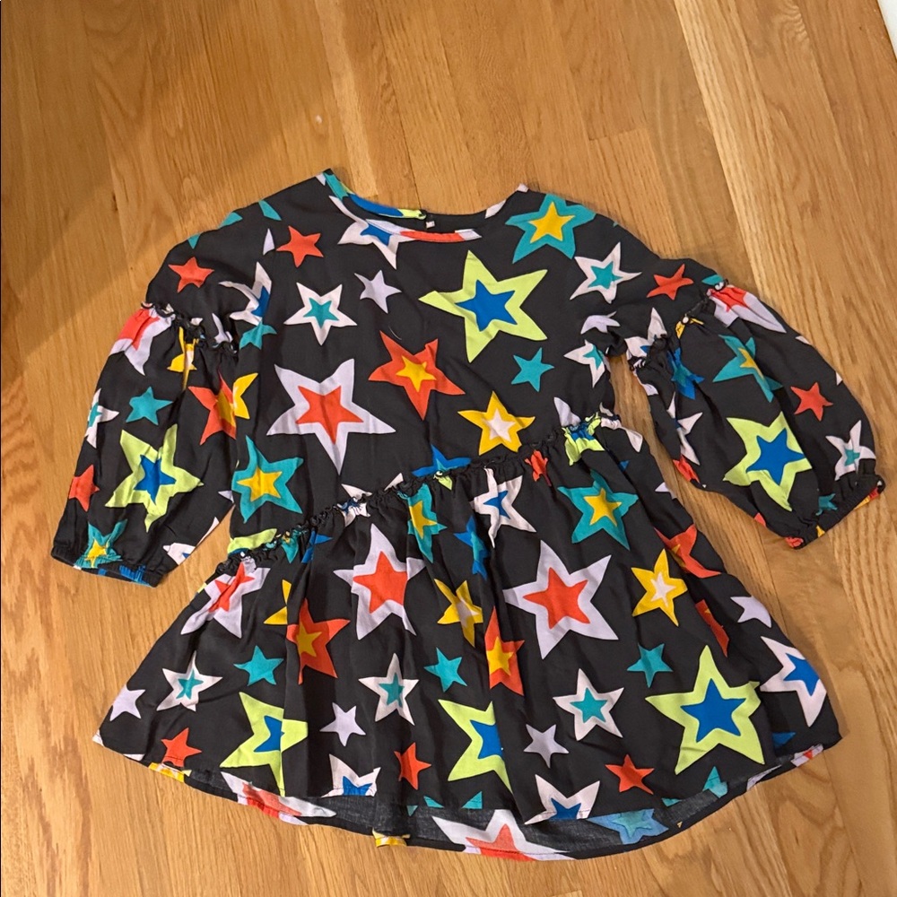 Vibrant Starry Kids Dress